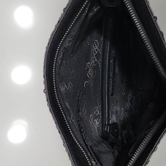 Sequin Snakeskin Print Foldover Clutch - Picture 6 of 13